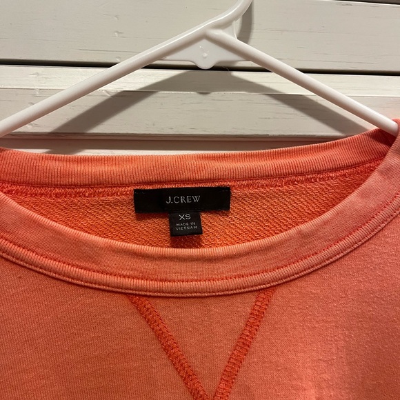 J crew crewneck bright orange - Picture 3 of 4
